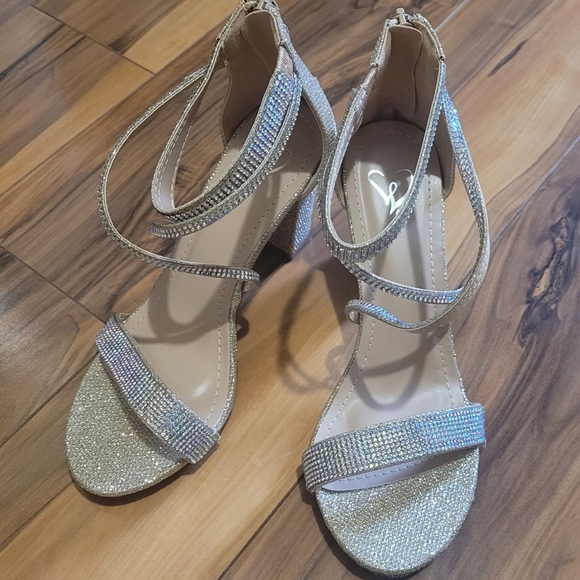 Windor Rhinestone block heels - Picture 2 of 6